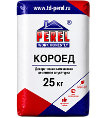 Декоративная штукатурка Perel Cemento Короед, 25 кг