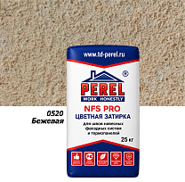 Цветная затирочная смесь Perel NFS PRO 0520, 25 кг, бежевая