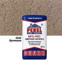 Цветная затирочная смесь Perel NFS PRO 0540, 25 кг, кремовая