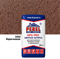 Цветная затирочная смесь Perel NFS PRO 0550, 25 кг, коричневая