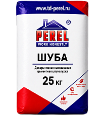Декоративная штукатурка Perel Cemento Шуба, 25 кг